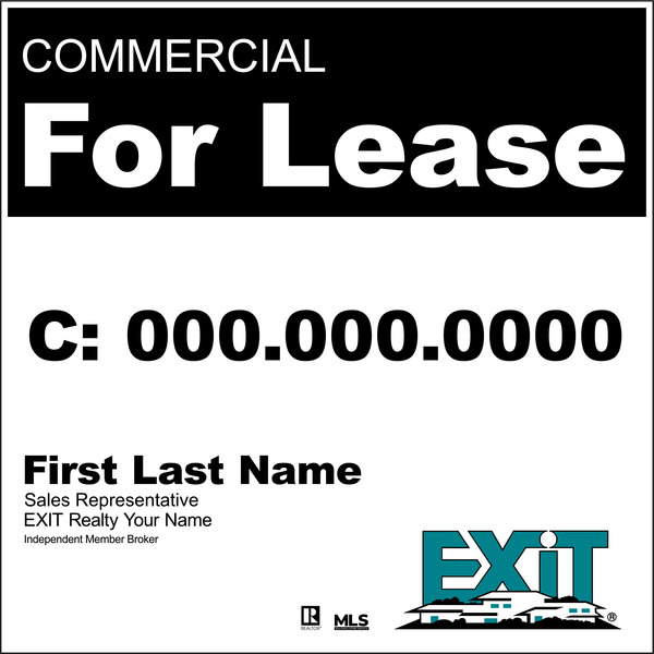 Corrugated Plastic Panel, 48h x 48w, Single Sided